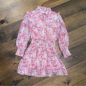 SweetHoney XS Women’s Dress - Pink Floral Boho Chic, EUC